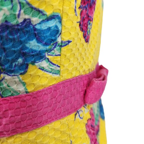 1990s Vintage Lilly Pulitzer Waffle Cotton Dress White Label - Picture 7 of 7